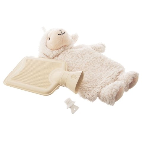 Termofor Okład w Pokrowcu Owieczka Pluszowy Gumowy Mały na Wodę ORION 750ml