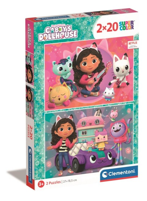 Clementoni: Puzzle 2x20el. - Koci Domek Gabi