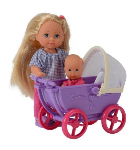 Evi Love: Evi z wózkiem i laleczką 2 rodz.