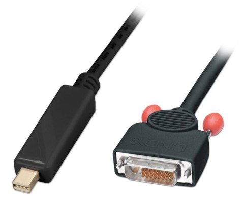 Lindy 3m Mini DisplayPort - DVI-D m/m Czarny