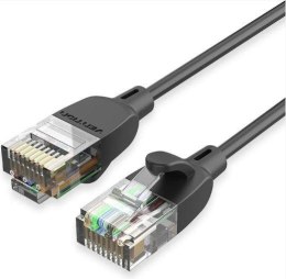 PATCH CABLE CAT.6A UTP/1.5M BLACK SLIM IBIBG VENTION