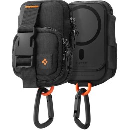 Spigen Snap Zip MagFit Pouch - Torba kompaktowa / organizer magnetyczny MagSafe (Black)
