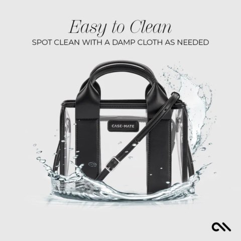 Case-Mate Micro Tote Bag - Wodoodporna torba na ramię (Midnight Black/Clear)