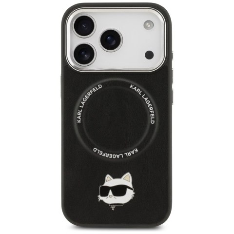 Karl Lagerfeld Choupette Pin MagSafe - Etui iPhone 17 Pro Max (czarny)