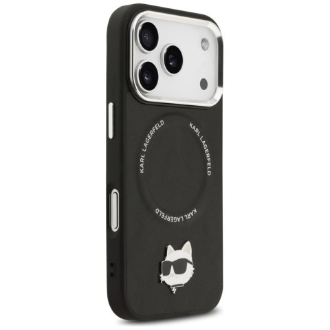 Karl Lagerfeld Choupette Pin MagSafe - Etui iPhone 17 Pro (czarny)