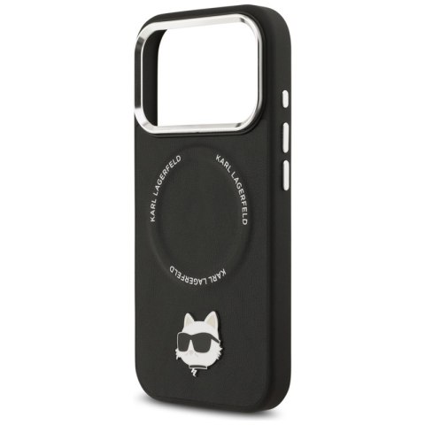 Karl Lagerfeld Choupette Pin MagSafe - Etui iPhone 17 Pro (czarny)