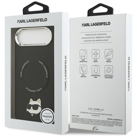 Karl Lagerfeld Choupette Pin MagSafe - Etui iPhone Air (czarny)