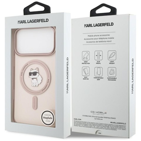 Karl Lagerfeld IML Choupette MagSafe - Etui iPhone 17 Pro Max (różowy)