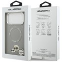 Karl Lagerfeld Karl & Choupette Pins MagSafe - Etui iPhone 17 Pro (szary)