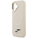 Karl Lagerfeld Karl & Choupette Pins MagSafe - Etui iPhone 17 (beżowy)