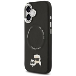 Karl Lagerfeld Karl & Choupette Pins MagSafe - Etui iPhone 17 (czarny)