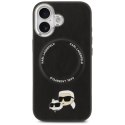 Karl Lagerfeld Karl & Choupette Pins MagSafe - Etui iPhone 17 (czarny)