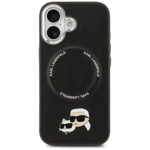 Karl Lagerfeld Karl & Choupette Pins MagSafe - Etui iPhone 17 (czarny)