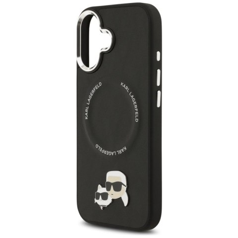 Karl Lagerfeld Karl & Choupette Pins MagSafe - Etui iPhone 17 (czarny)