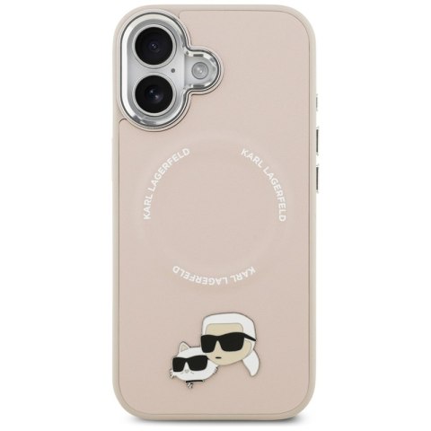 Karl Lagerfeld Karl & Choupette Pins MagSafe - Etui iPhone 17 (różowy)