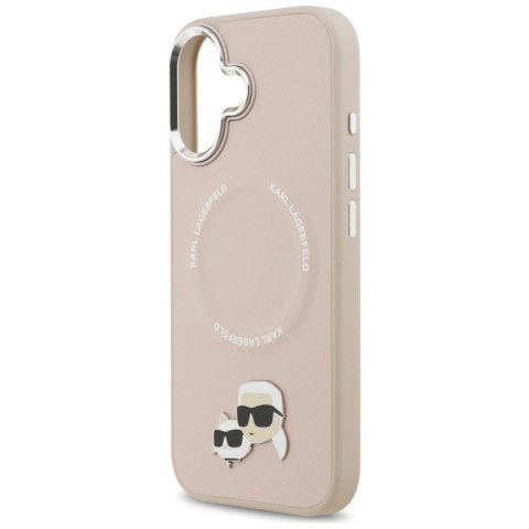 Karl Lagerfeld Karl & Choupette Pins MagSafe - Etui iPhone 17 (różowy)