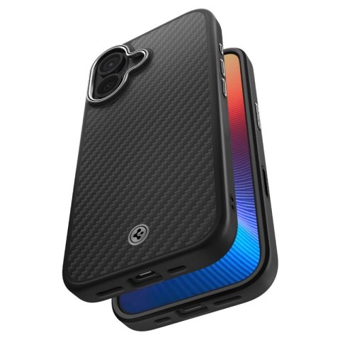 Spigen Enzo Aramid T Mag MagSafe - Etui do iPhone 17 (Black/Silver)