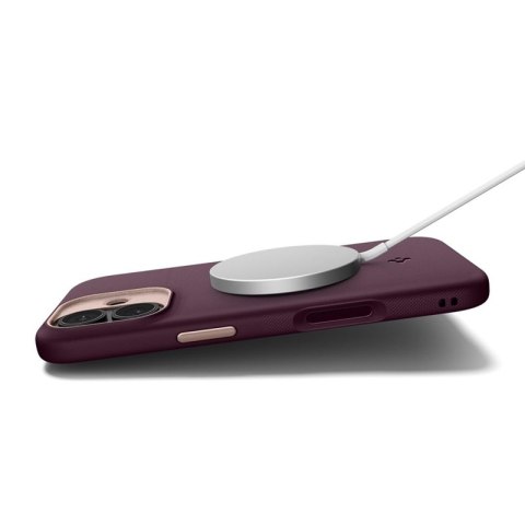 Spigen Nano Pop Mag MagSafe - Etui do iPhone 17 (Burgundy Bean)