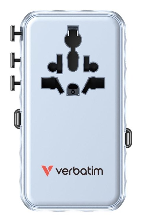 Verbatim Charge 'n' Travel 70W Uniwersalne Niebieski Prąd przemienny Szybkie ładowanie Wewnętrzna