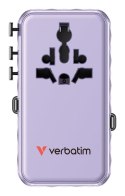 Verbatim 30188 ładowarka do urządzeń przenośnych Uniwersalne Fioletowy Prąd przemienny Szybkie ładowanie Wewnętrzna