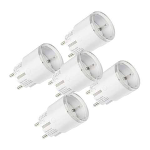Zestaw 5 Inteligentnych gniazd Shelly Plug S MTR Gen3 12A (biały)