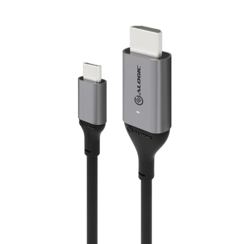 ALOGIC ULCHD02-SGR adapter kablowy 2 m HDMI Typu A (Standard) USB Type-C Czarny, Szary