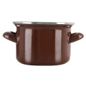 Garnek Emaliowany 950 ml ORION BROWN Retro 14 cm Indukcja Zmywarka