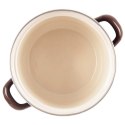 Garnek Emaliowany 950 ml ORION BROWN Retro 14 cm Indukcja Zmywarka