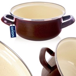 Garnek emaliowany BROWN 16 cm, 1 l