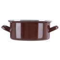 Garnek emaliowany BROWN 20,5 cm, 2,2 l