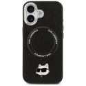 Karl Lagerfeld Choupette Pin MagSafe - Etui iPhone 17 (czarny)