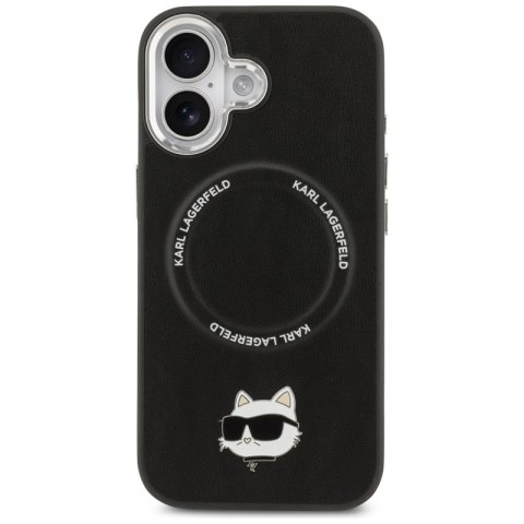 Karl Lagerfeld Choupette Pin MagSafe - Etui iPhone 17 (czarny)