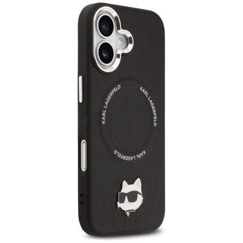 Karl Lagerfeld Choupette Pin MagSafe - Etui iPhone 17 (czarny)