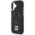 Karl Lagerfeld Choupette Pin MagSafe - Etui iPhone 17 (czarny)