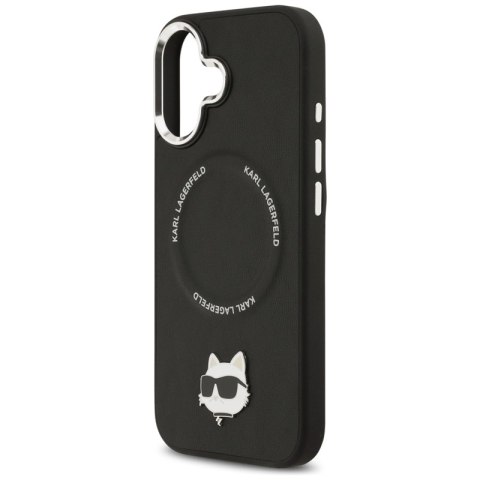 Karl Lagerfeld Choupette Pin MagSafe - Etui iPhone 17 (czarny)