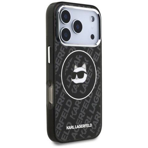 Karl Lagerfeld IML Choupette Head Logo MagSafe - Etui iPhone 17 Pro Max (czarny)