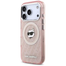 Karl Lagerfeld IML Choupette Head Logo MagSafe - Etui iPhone 17 Pro Max (różowy)