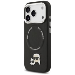 Karl Lagerfeld Karl & Choupette Pins MagSafe - Etui iPhone 17 Pro Max (czarny)