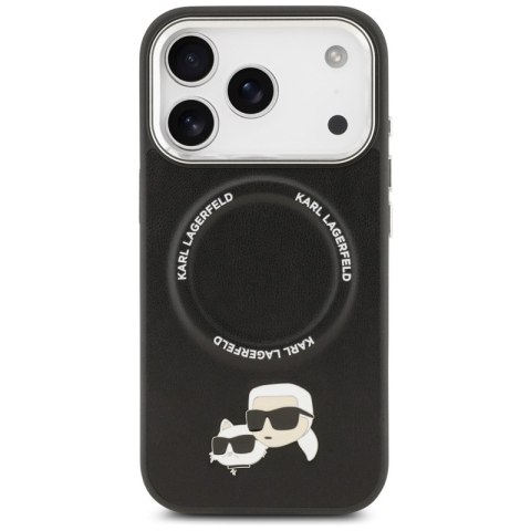 Karl Lagerfeld Karl & Choupette Pins MagSafe - Etui iPhone 17 Pro Max (czarny)