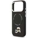 Karl Lagerfeld Karl & Choupette Pins MagSafe - Etui iPhone 17 Pro Max (czarny)