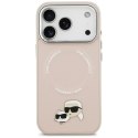 Karl Lagerfeld Karl & Choupette Pins MagSafe - Etui iPhone 17 Pro (różowy)