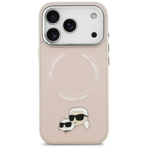Karl Lagerfeld Karl & Choupette Pins MagSafe - Etui iPhone 17 Pro (różowy)