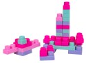 Zestaw Miękkich Klocków 32el. Różowe + Walizka