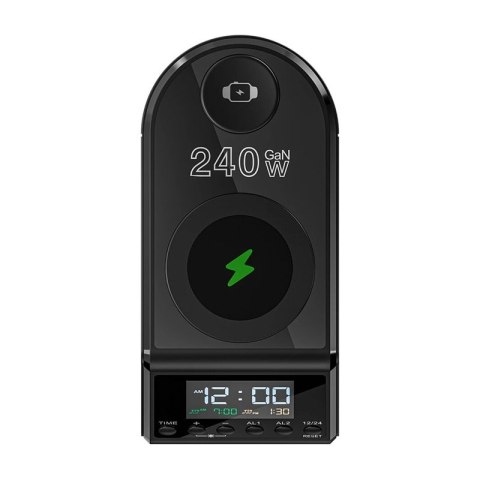 Budzik z ładowarką Blitzwolf BW-FW10 2xUSB-A, 4xUSB-C, 240W