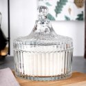 Cukierniczka Szklana ALPINA 250 ml Kryształowe Zdobienia z Pokrywką