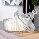 Cukierniczka Szklana ALPINA 250 ml Kryształowe Zdobienia z Pokrywką