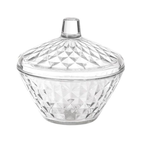 Cukierniczka Szklana LAV 330 ml Elegancka z Pokrywką do Serwowania