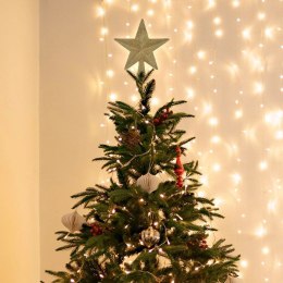 Czubek na Choinkę HOME STYLING Gwiazda 19 cm Nietłukący Złoty Brokat