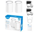 DOMOWY SYSTEM WI-FI MESH M3000(2-PACK) Wi-Fi 6 2.4 GHz, 5 GHz, 574 Mb/s + 2402 Mb/s CUDY