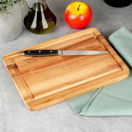 Deska Akacjowa EXCELLENT HOUSEWARE 28 x 20 cm z Rowkiem do Soków